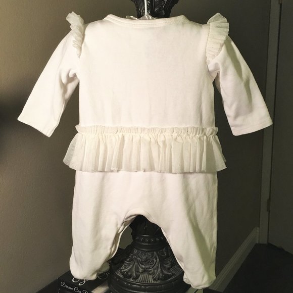 BEBE BABY Long-Sleeve Footed Tutu Coverall   3-6M - Picture 10 of 14